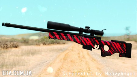 Sniper Rifle Red Tiger
